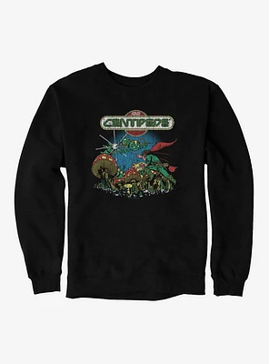 Atari Centipede Vintage Hiro Kimura Animated Artwork Sweatshirt