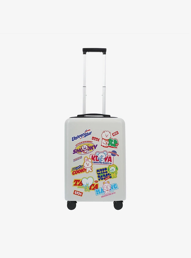 FUL BT21 Carry-On Luggage White