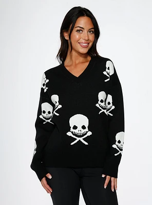 Black Skulls Sweater