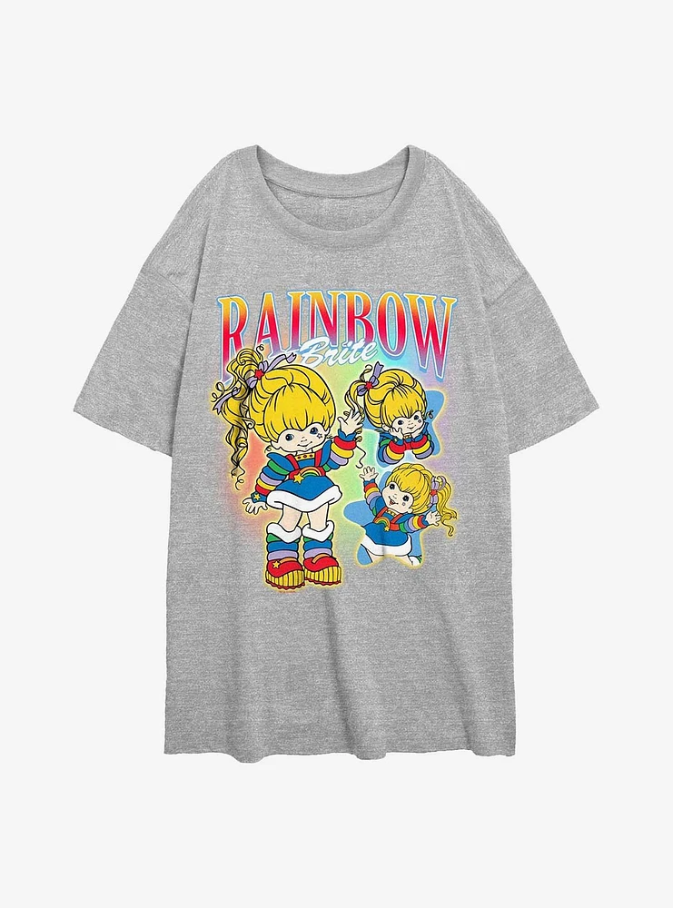 Rainbow Brite Y2K Girls Oversized T-Shirt