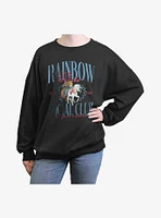 Rainbow Brite Social Club Girls Oversized Sweatshirt