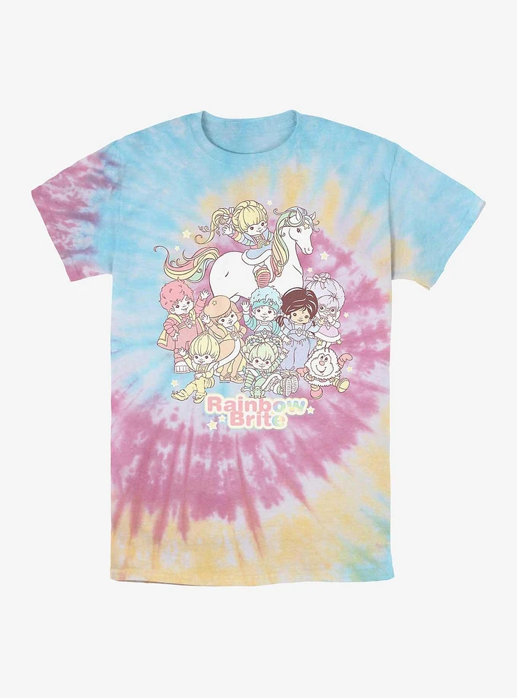 Rainbow Brite Pastel Party Tie-Dye T-Shirt