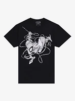 Marvel Spider-Man Black & White Action Pose T-Shirt