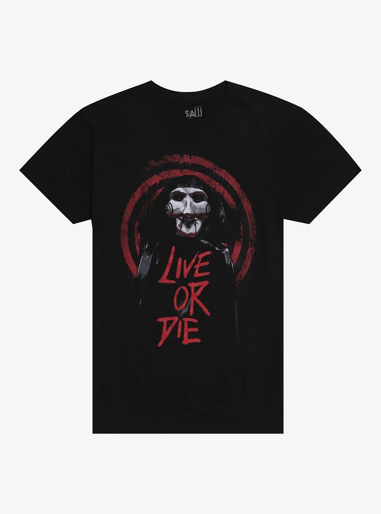 Saw Jigsaw Live Or Die T-Shirt