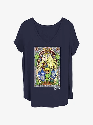 The Legend of Zelda Regal Glass Girls T-Shirt Plus