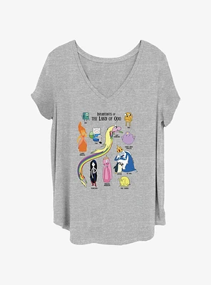 Adventure Time Inhabitants Girls T-Shirt Plus