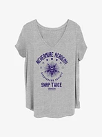 Wednesday Nightshade Society Collegiate Girls T-Shirt Plus