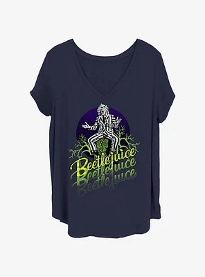 Beetlejuice Repeat Girls T-Shirt Plus