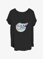 Star Wars The Mandalorian Cool Grogu Girls T-Shirt Plus