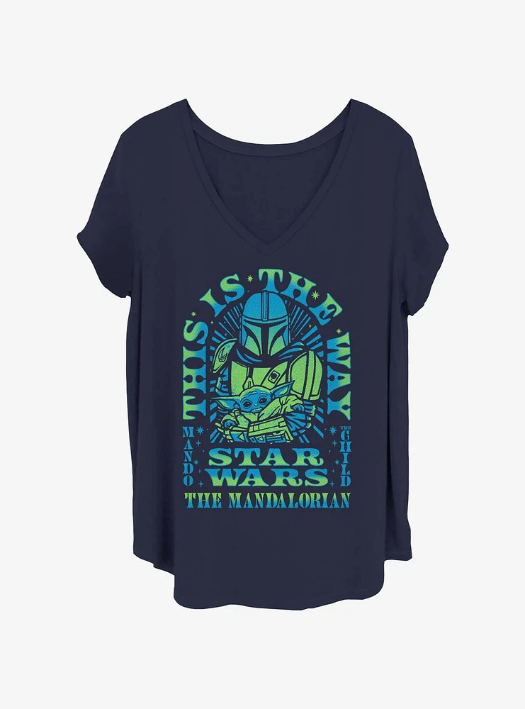 Star Wars The Mandalorian Boholorian Girls T-Shirt Plus