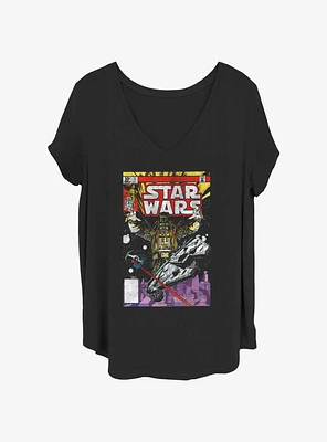 Star Wars Comic Vader Attacks Girls T-Shirt Plus