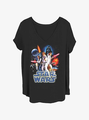 Star Wars Knockin Space Girls T-Shirt Plus