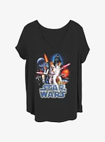 Star Wars Knockin Space Girls T-Shirt Plus