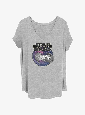 Star Wars Tie Advanced Girls T-Shirt Plus