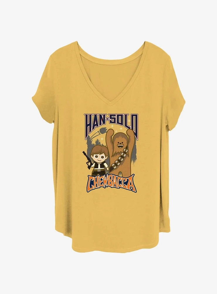 Star Wars Team Han And Chewy Girls T-Shirt Plus