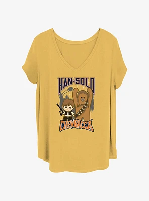 Star Wars Team Han And Chewy Girls T-Shirt Plus