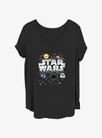 Star Wars Emoji Heads Girls T-Shirt Plus