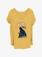 Star Wars Vader Illustrated Girls T-Shirt Plus