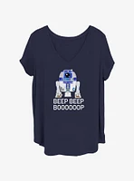 Star Wars R2D2 Beep Boooop Girls T-Shirt Plus