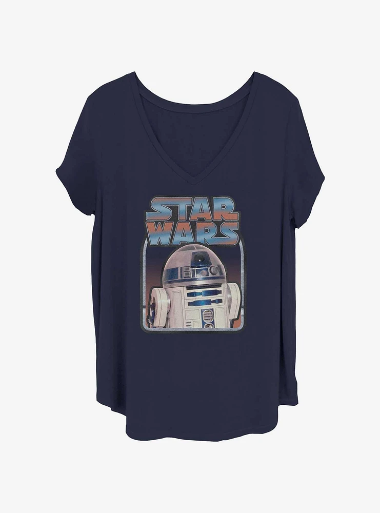 Star Wars Retro R2D2 Girls T-Shirt Plus