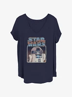 Star Wars Retro R2D2 Girls T-Shirt Plus