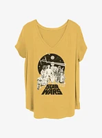 Star Wars Rebel Crew Tonal Girls T-Shirt Plus