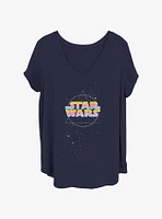 Star Wars Rainbow Logo Girls T-Shirt Plus