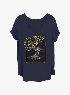 Star Wars Type Force Girls T-Shirt Plus