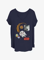 Star Wars Moon Pocket Girls T-Shirt Plus