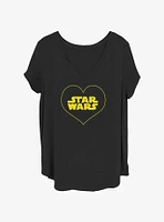 Star Wars Heart Girls T-Shirt Plus