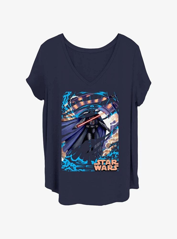 Star Wars Vader Steam Girls T-Shirt Plus