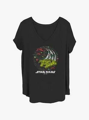 Star Wars Wild Retro Girls T-Shirt Plus