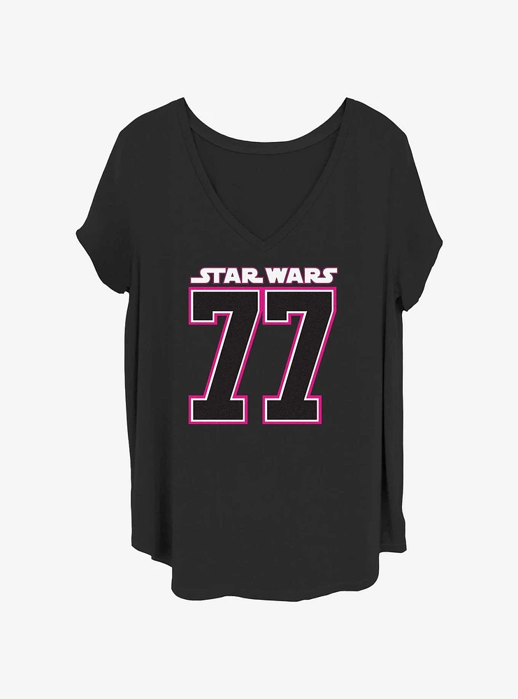 Star Wars Varsity Girl 77 Girls T-Shirt Plus