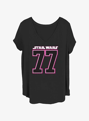 Star Wars Varsity Girl 77 Girls T-Shirt Plus