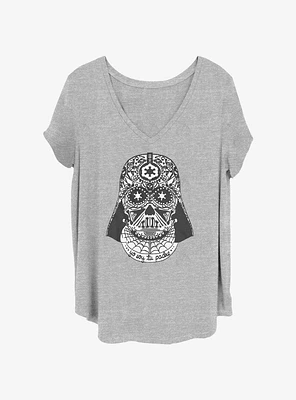 Star Wars Sugar Skull Darth Vader Girls T-Shirt Plus