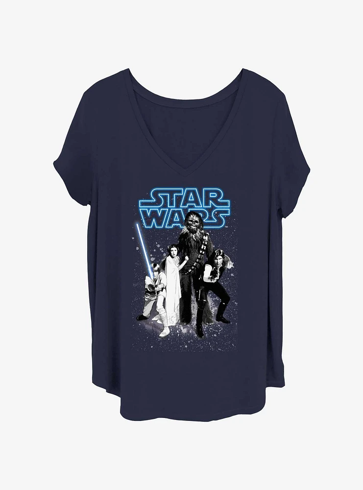 Star Wars Fab Four Girls T-Shirt Plus