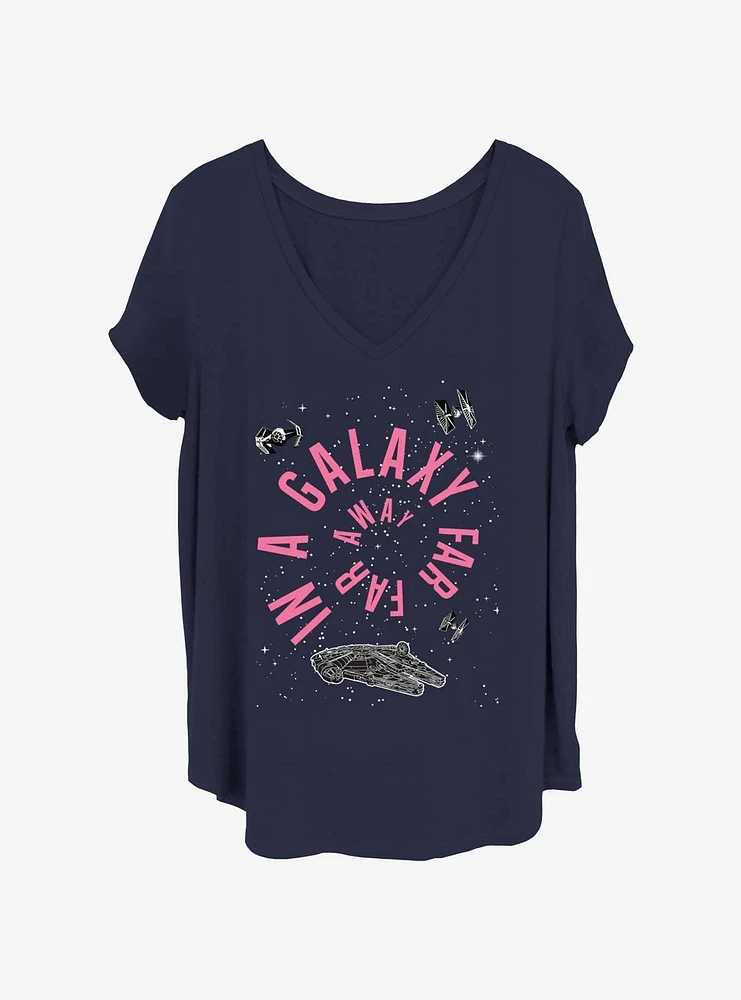 Star Wars Spiral Galaxy Girls T-Shirt Plus