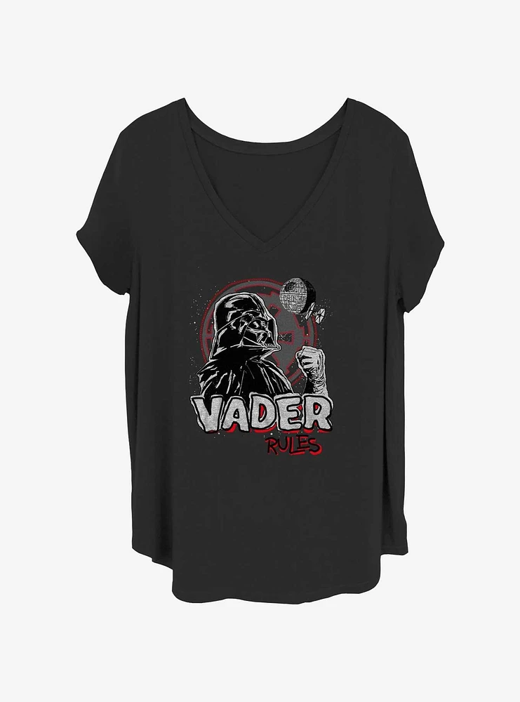 Star Wars Vador Rules Girls T-Shirt Plus