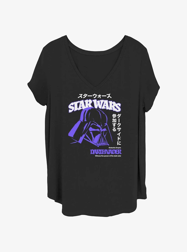 Star Wars Anime Vader Girls T-Shirt Plus