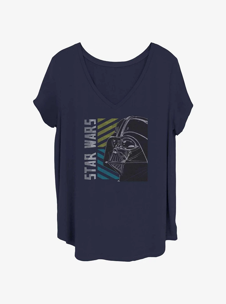 Star Wars Vader Stripes Girls T-Shirt Plus