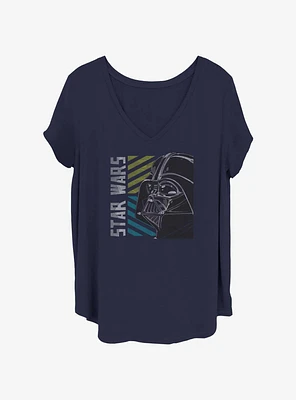 Star Wars Vader Stripes Girls T-Shirt Plus