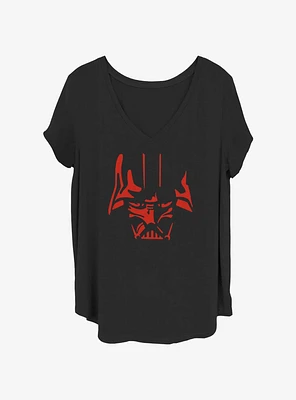 Star Wars Vader Stencil Girls T-Shirt Plus