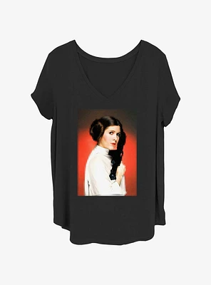 Star Wars Shooter Leia Pose Girls T-Shirt Plus