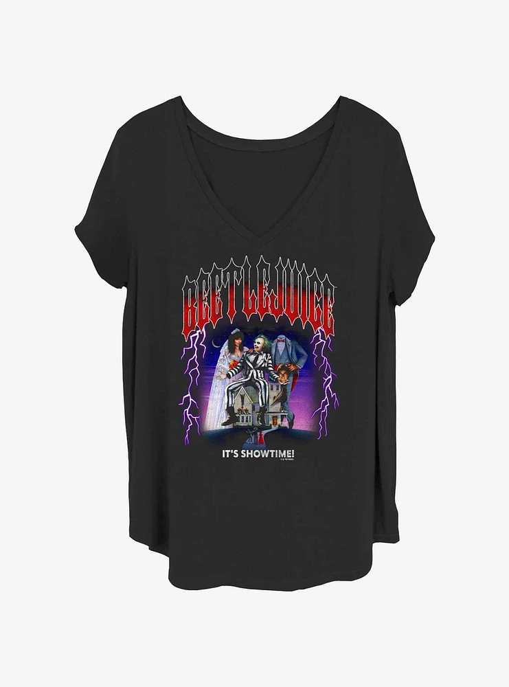 Beetlejuice Beetle Lightning Girls T-Shirt Plus