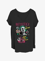 Beetlejuice Never Trust The Living Girls T-Shirt Plus