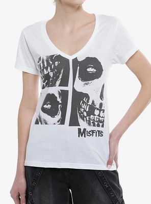 Misfits Black & White Collage Girls T-Shirt