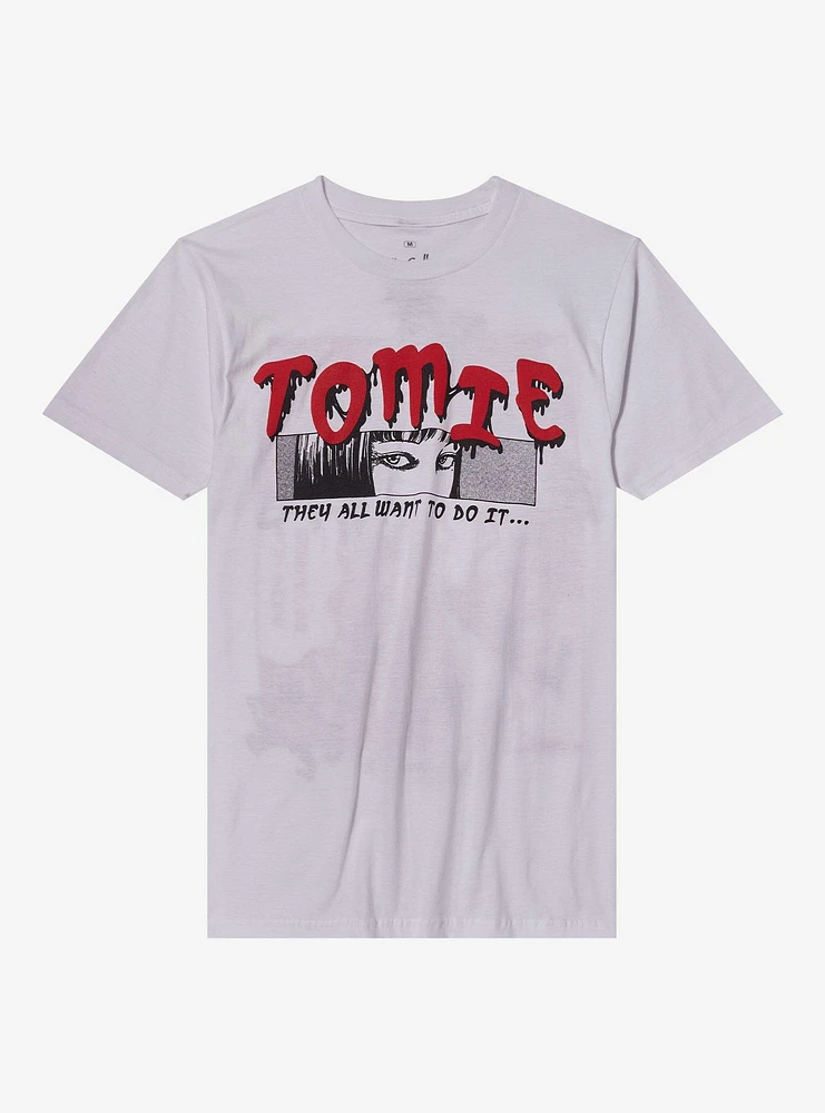 Junji Ito Tomie Manga Panels Boyfriend Fit Girls T-Shirt