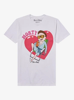 Rick And Morty Heart Boyfriend Fit Girls T-Shirt