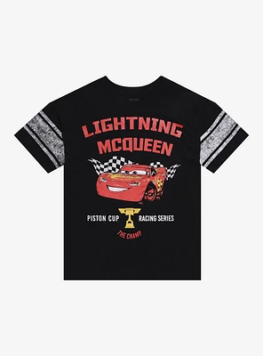 Disney Pixar Cars Lightning McQueen Piston Cup Racing Series Relaxed Fit Girls T-Shirt