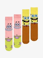 SpongeBob SquarePants Big Smile Crew Socks 2 Pair